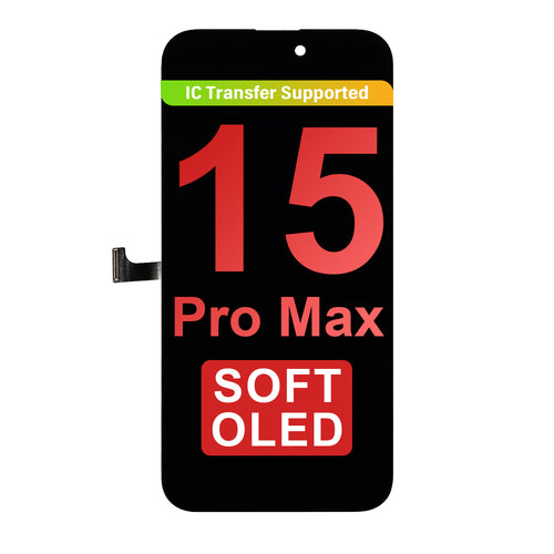 FOG Soft OLED Assembly for iPhone 15 Pro Max - Black