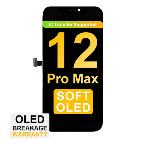 (MP+) Soft OLED Assembly for iPhone 12 Pro Max - Black