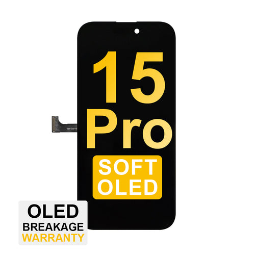 (MP+) Soft OLED Assembly for iPhone 15 Pro - Black